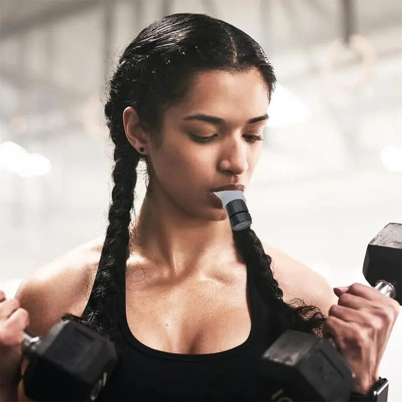 Breathing Trainer,Portable Lung Trainer,Breathing Resistance Trainer for Oral and Muscular Exercise, Daily Fitness Training, Easy-To-Clean Design
