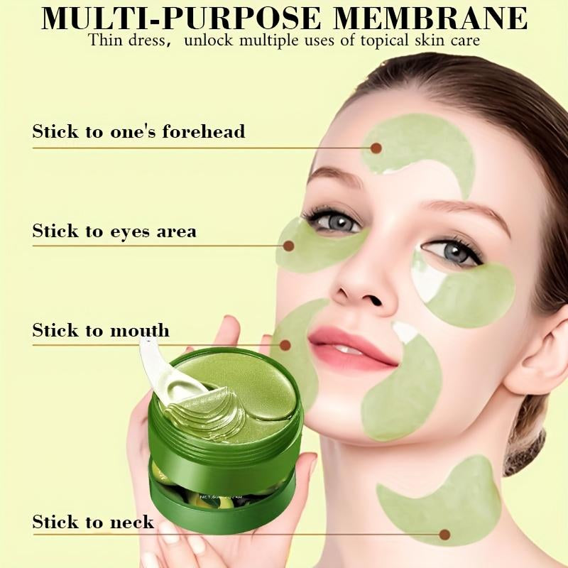 80G Avocado Hyaluronic Acid Eye Mask, Rich in Hyaluronic Acid, Deeply Hydrates and Moisturizes, Effectively Reduces Dark Circles, Improves Eye Bags and Puffiness, Smooths Fine Lines around the Eyes, and Brightens the Eye Area