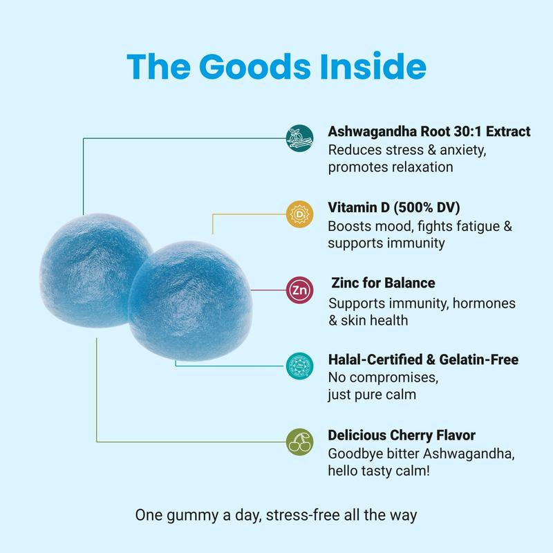 The Halal Wellness Stack - Ashwagandha, Apple Cider Vinegar, & Mushroom Bundle