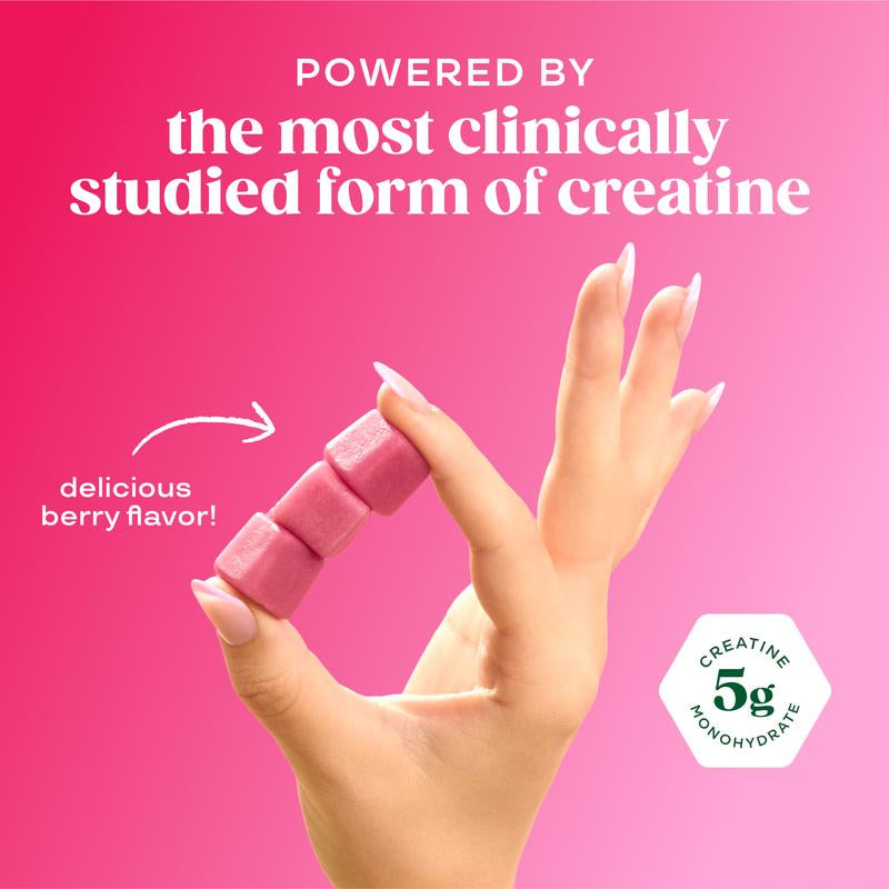 Bloom Nutrition Creatine Gummies - Energy, Cognitive Health & Post-Workout Muscle Recovery Promotes & Muscle Improves