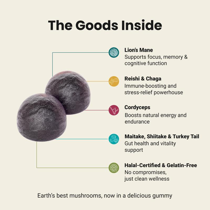 The Halal Wellness Stack - Ashwagandha, Apple Cider Vinegar, & Mushroom Bundle