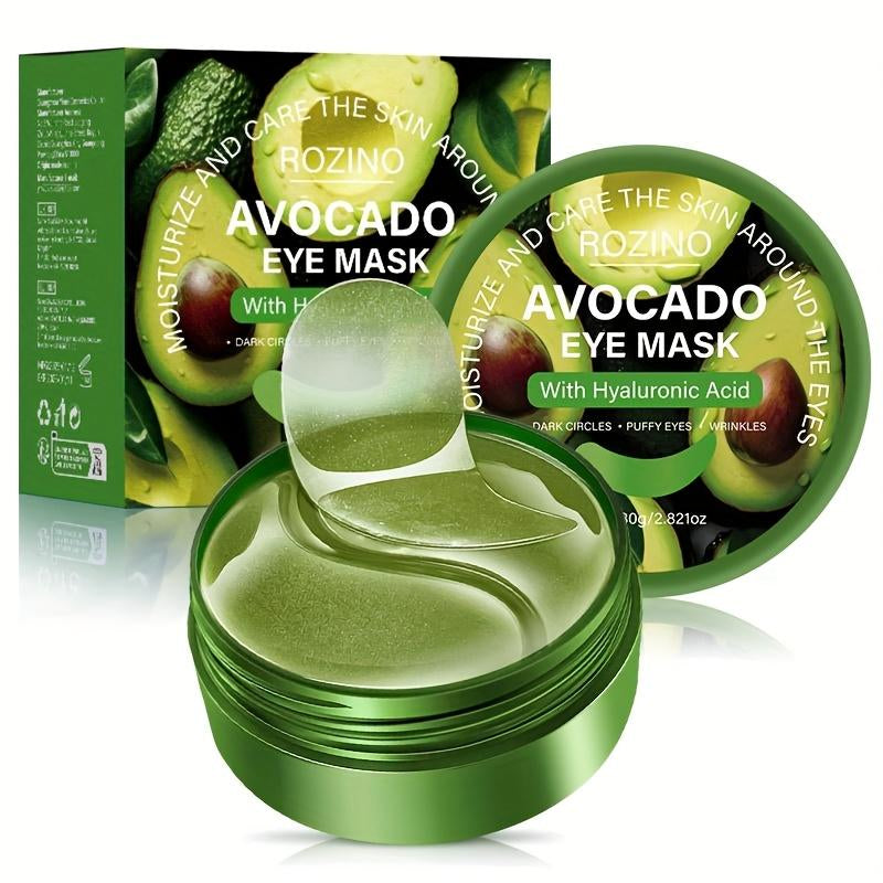 80G Avocado Hyaluronic Acid Eye Mask, Rich in Hyaluronic Acid, Deeply Hydrates and Moisturizes, Effectively Reduces Dark Circles, Improves Eye Bags and Puffiness, Smooths Fine Lines around the Eyes, and Brightens the Eye Area