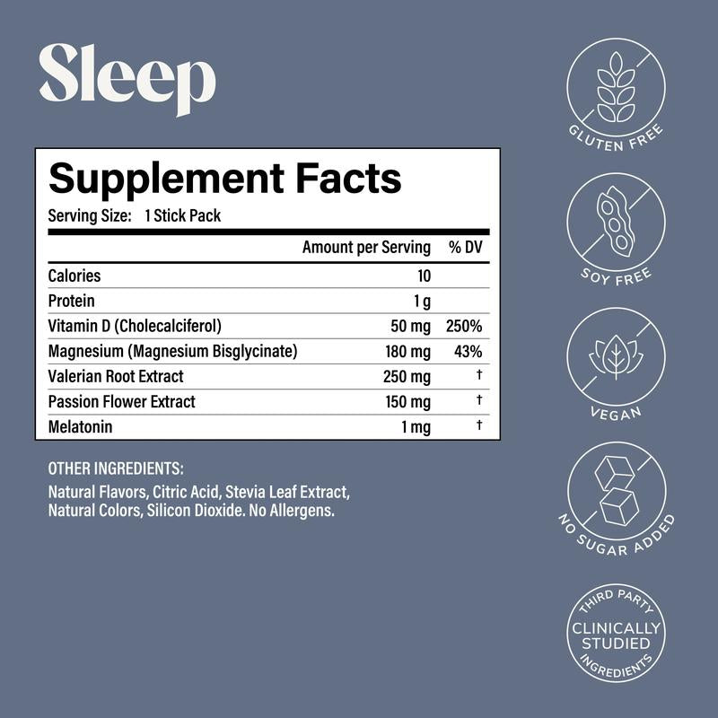 Rookie Relaxation & Sleep - W/Magnesium Bisglycinate, 1Mg Melatonin & Herbal Extracts + Sugar-Free & No Fillers