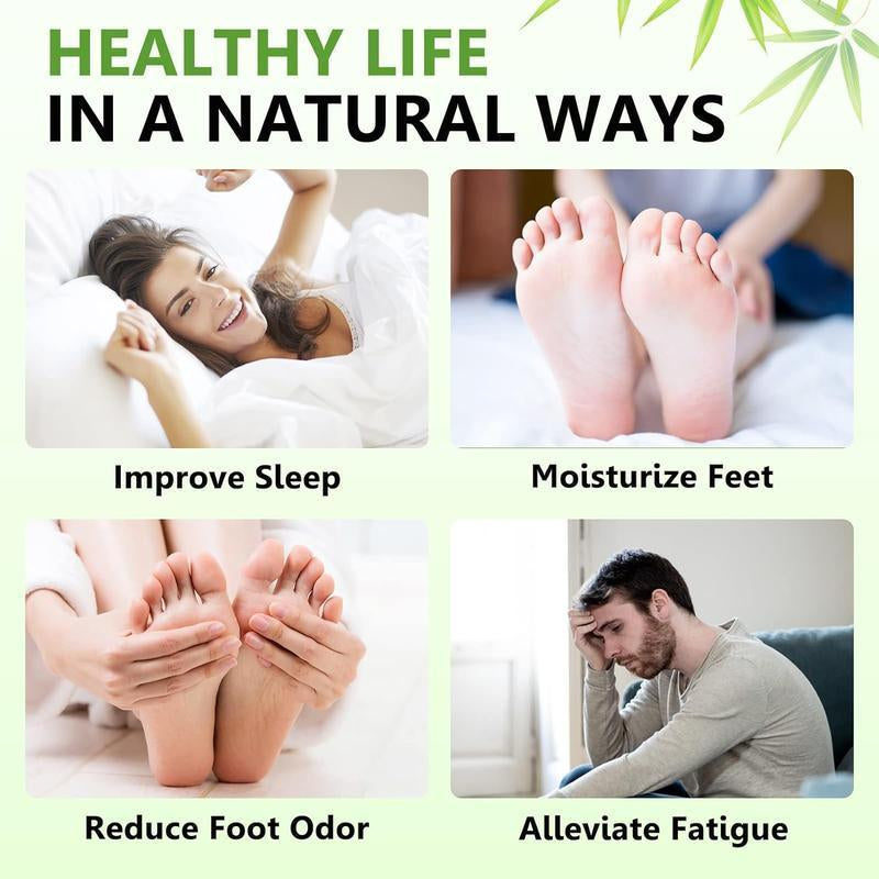 20PCS Natural Herbal Foot Detox Patches -Gingerbamboo Deep Cleansing Pads for Stress Relieftoxin Removal, Better Sleep & Wellness Fitnesstreatment Healthcare Solution Therapeutichealthy Therapy