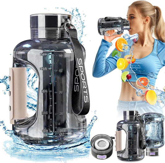 Hydrogen Water Bottle, 1.5L Large Hydrogen Water Bottle Generator, 6 Minutes Water Molecular Ionizer, SPE/PEM Technology, Rechargeable Thick Bottle, for Outdoor Sports/Cycling/Gifts