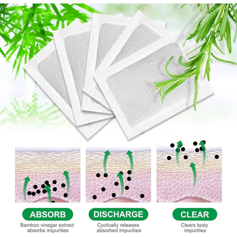 20PCS Natural Herbal Foot Detox Patches -Gingerbamboo Deep Cleansing Pads for Stress Relieftoxin Removal, Better Sleep & Wellness Fitnesstreatment Healthcare Solution Therapeutichealthy Therapy
